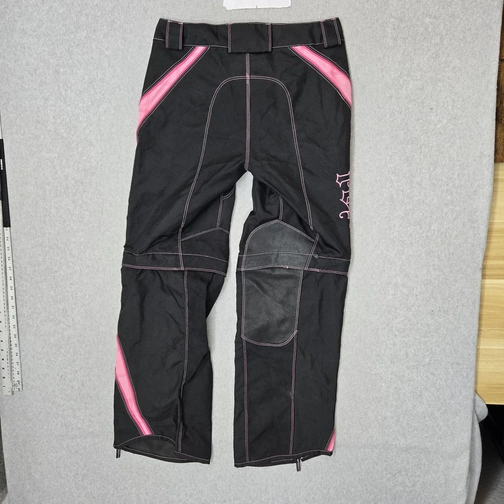Fox Racing Women Pants 9/10 Black Leather Polyester Switch Motocross Dirt Bike
